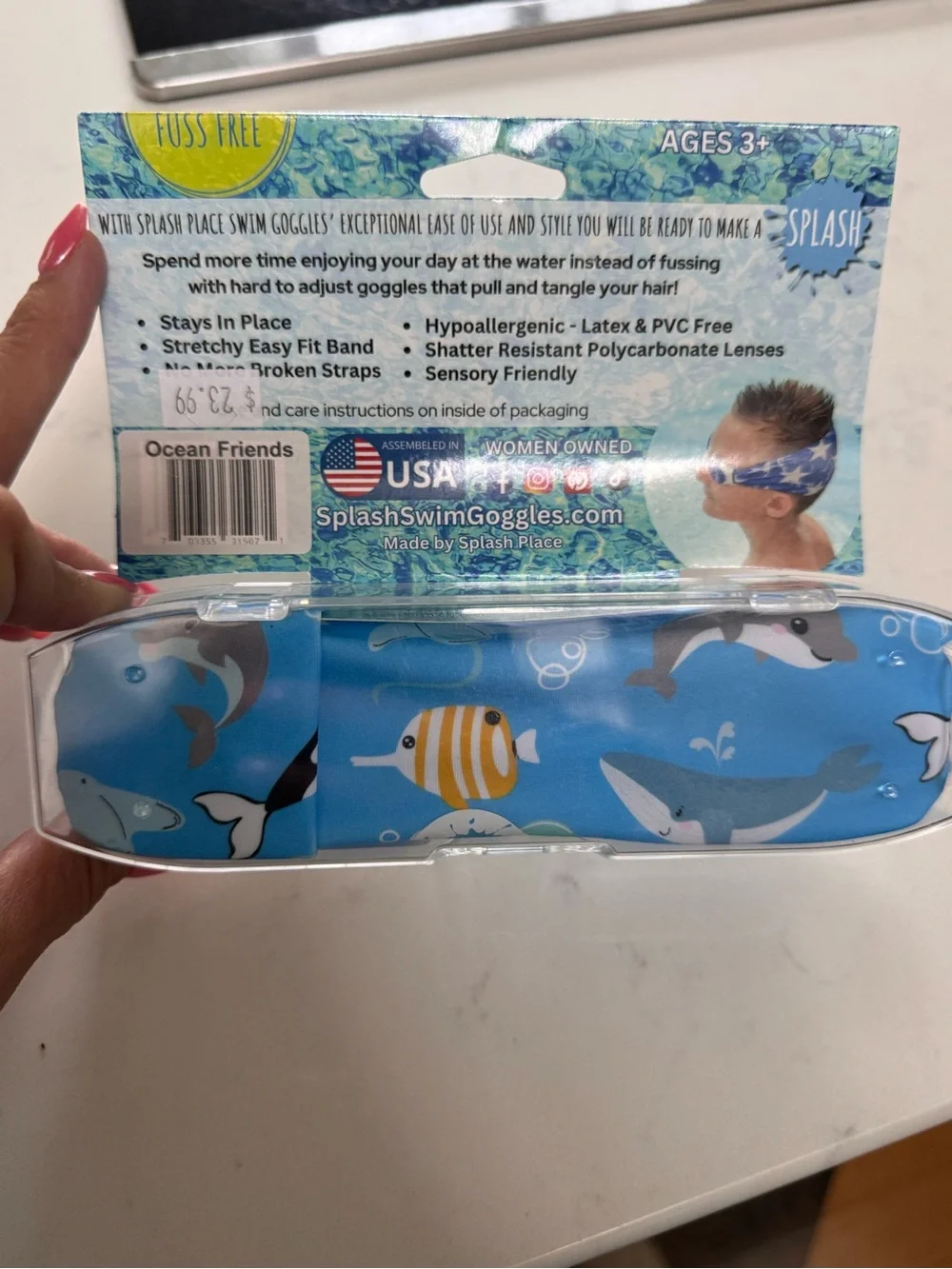 NIB - Kids Swim Goggles by Splash Place